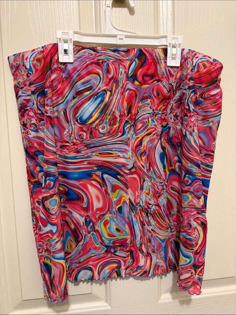 SHEIN Multicolor Swirl Mini Skirt